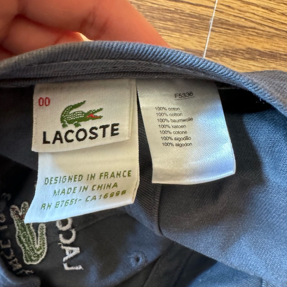 Lacoste Crocodile Logo Adjustable Hat Men’s Women’s Unisex One Size - Picture 8 of 9